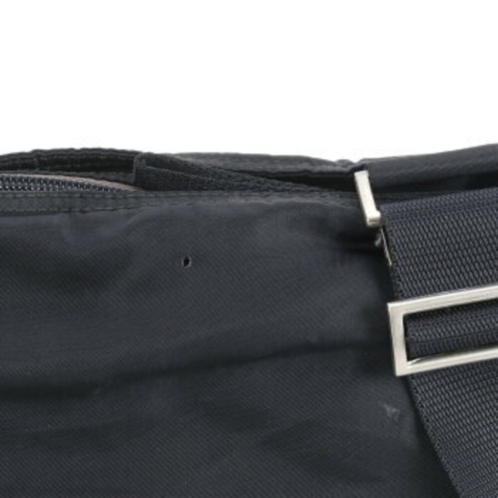 Prada Tessuto Triangle Logo Shoulder Bag Messenger Black - Picture 4 of 10